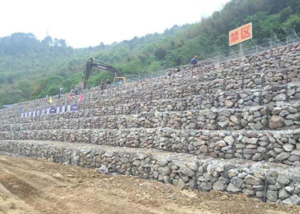 2.7mm Plastic Coated 80x100mm Gabion Wall Mesh