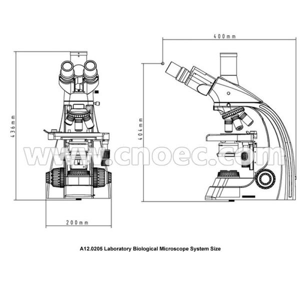 1000x Compound Optical Microscope A12.0205 Trinocular Led Light Source