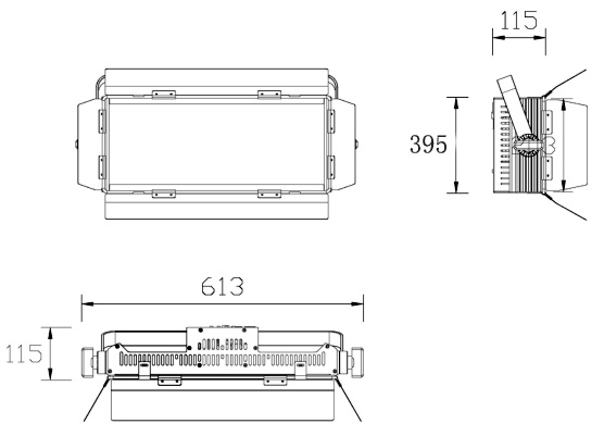 400W 3200K 5600K Digital Flat Plate Soft Light for conference theater