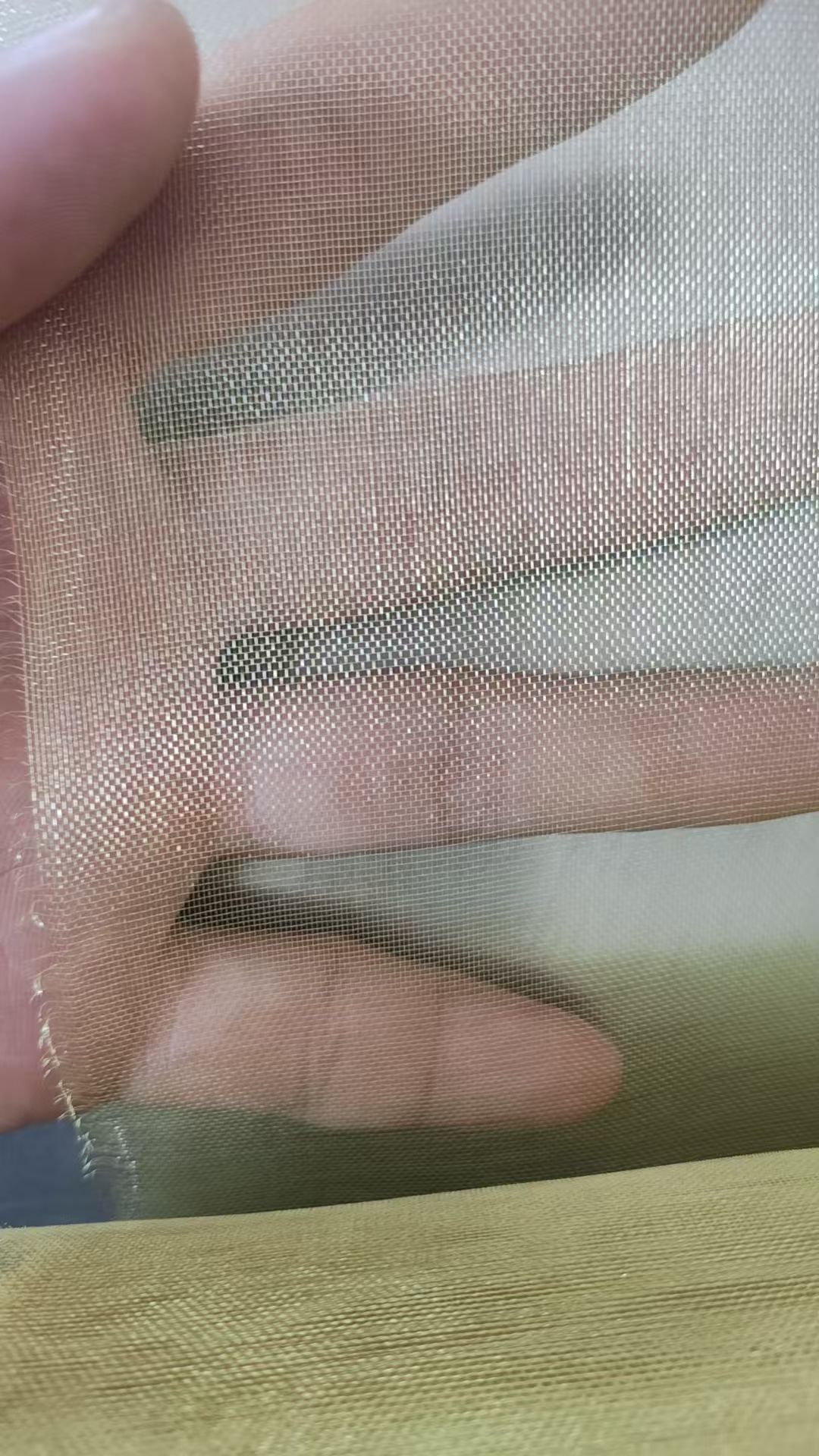 Pure Copper Metal Wire Mesh Sheets Square Hole Bending Selvage For Shielding