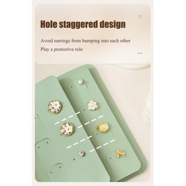 Travel Friendly Portable Jewelry Organizer Bag With PU And Rhinestone Material