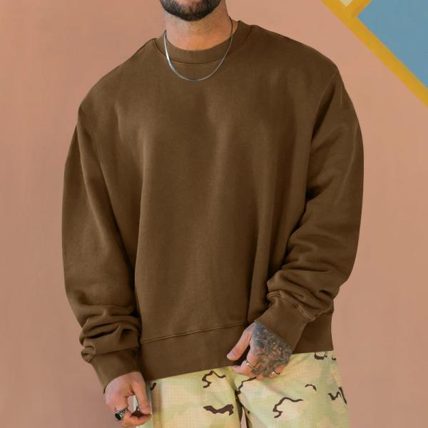 Oversized Drop Shoulder Heavy Weight Print Men's Hoodies Sweatshirts Pullover Style