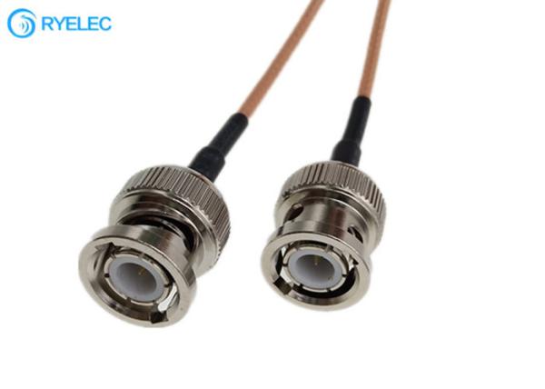 BNC Male To SMB Right Angle Female Micro Coaxial Rf Cable Rg316 For Antenna