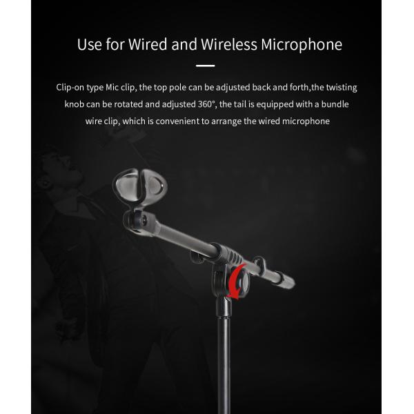185cm Desktop Mic Stand With Boom