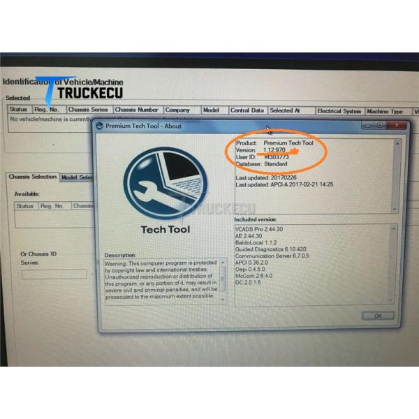 Программное обеспечение тележки диагностическое для версия 2.5.87 & 1,12 версии экскаватора тележки Вольво