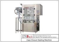 En dépistant le cou en plastique de bouteille de machine de cachetage de fermeture de chapeaux prenez le système de chapeau