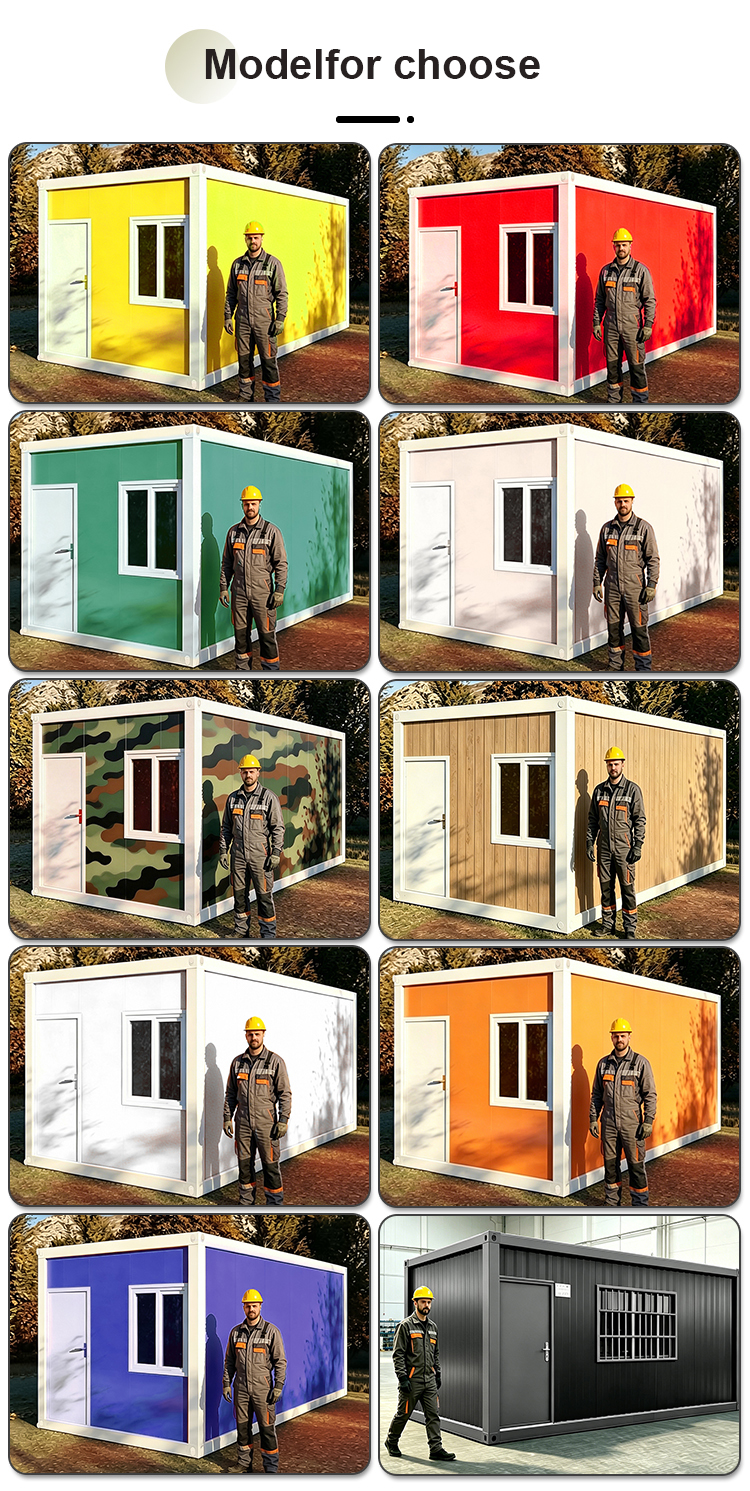 Small 10ft Expandable Prefab Modular Flat Pack Folding Design Durable Steel Frame Container House for Office Use Mobile House