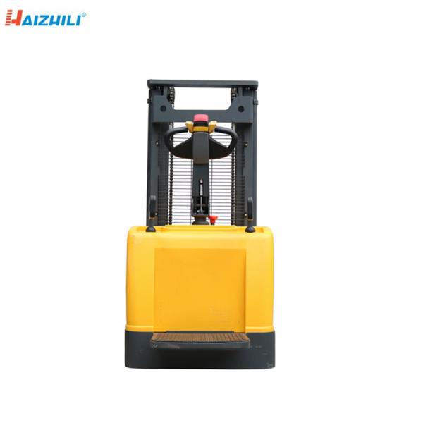 Single Mast Walk Behind Pallet Stacker For Warehouse 1000kg 1600mm