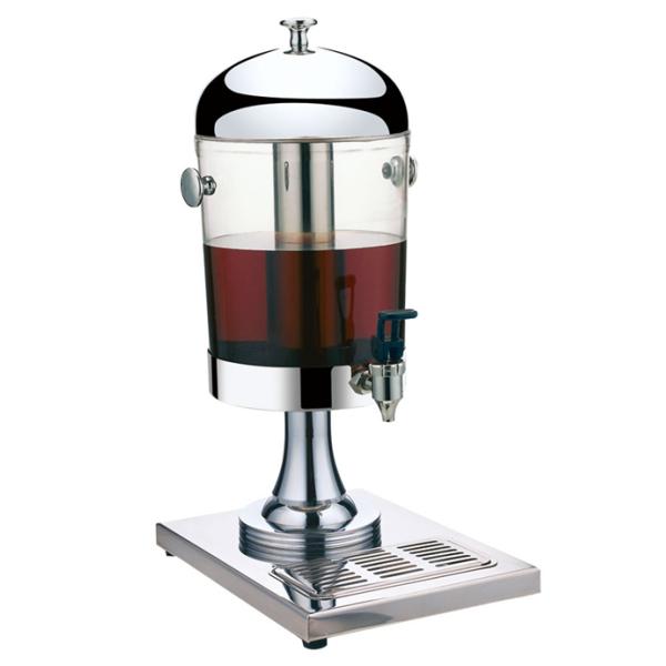 Chrome plating stainless steel juice dispenser for single use