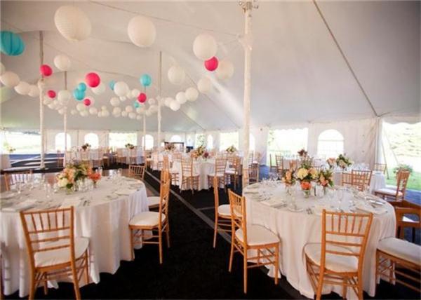 White PVC Canopy Wedding Event Tents 20x30m Aluminum Alloy Clear Span Marquee