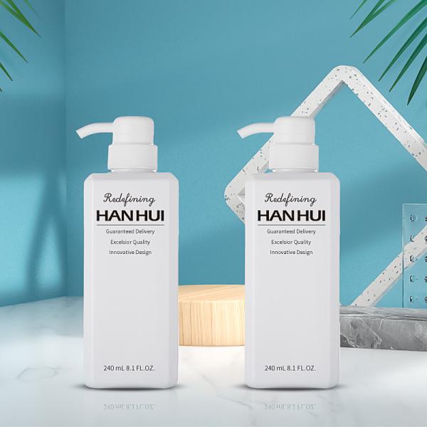 Здоровый ПЭТ материал 240 мл пластиковые пустые бутылки для шампуня с 24/410 размерами шеи