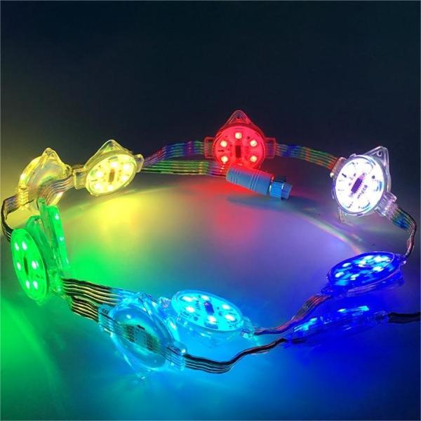 Lumières LED extérieures RGB imperméables à l'eau pour la décoration des fêtes de Noël
