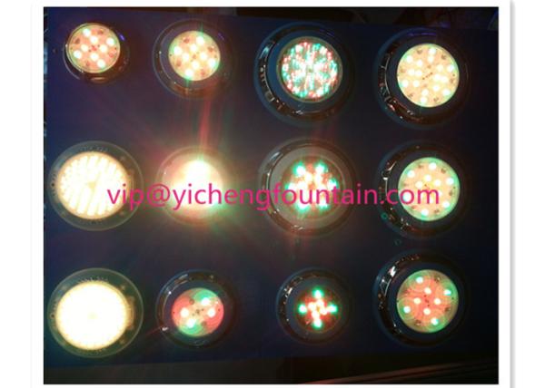 14 Programmes Color Changing LED Underwater Pool Lights AC12V Plastic And SS Material With Remote Controller