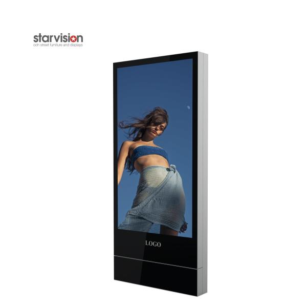 Transit Station 700nits Floor Stand Digital Signage 0.63mm Indoor Digital Advertising