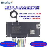 Enerkey BMS Protection Véhicules électriques Smart Bms 16S 17S 18S 19S 20S 21S 22S 23S 24S 100A 200A 300A avec 8A équilibre actif