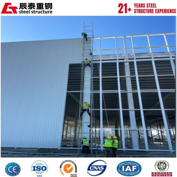 Wind Resistant Prefabricated Steel Warehouse For Coastal Area Construction