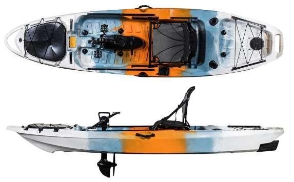 LLDPE Material Seat Pedal Small Fishing Kayak 10FT For Adults , Long Life