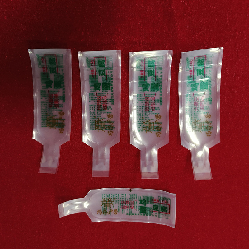 Soft Boilable Clear PE Japanese Tofu Packaging Tube Bag 80g 135g Heat Sealable Custom Printed