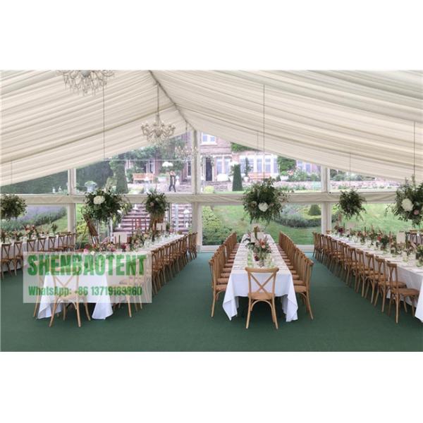 Catering Temporary Outdoor Tent , Resturant Marquee Party Tent 1000 Seaters For Family Banquet
