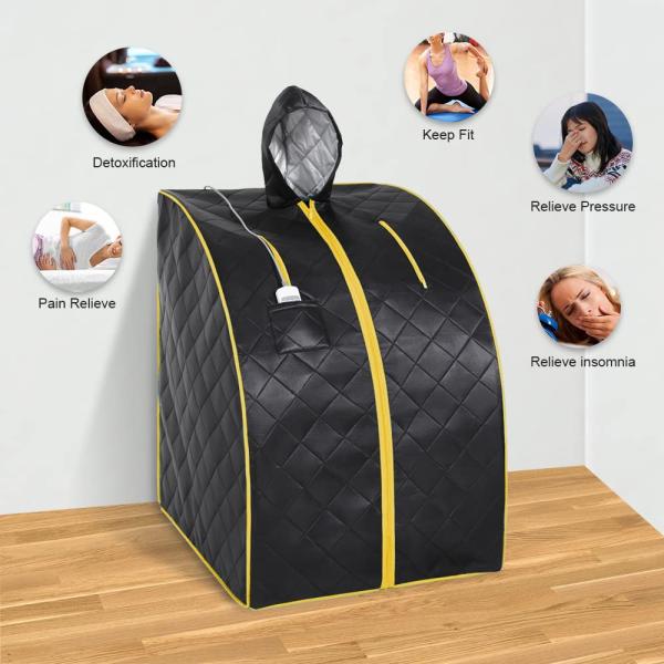 1050W Home Full Body 1 Person Size Portable Infrared Sauna With Hat