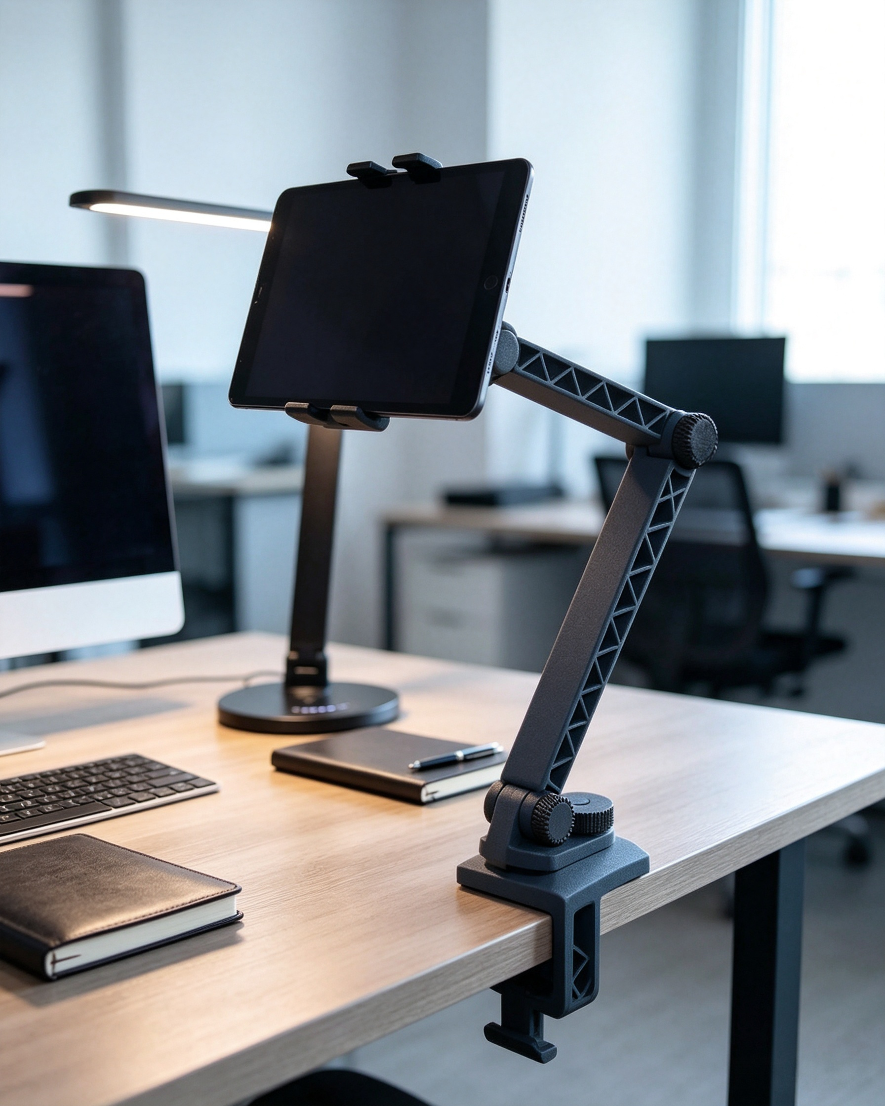 Smartphone  IPad 3d Print Useful Items Flexible Foldable Edge Desk Clamp Holder