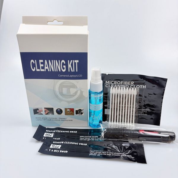 5-in-1 Professional Cleaning Kit for Camera Lens & Sensor – High Cleaning Ability with Micro Swabs, Cloth, Liquid & Sensor Swab