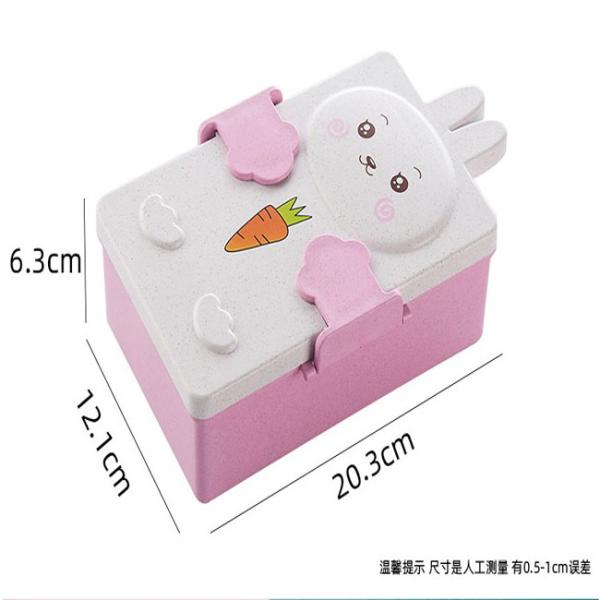 PP и бенто отсеков коробки для завтрака 2 волокна соломы пшеницы