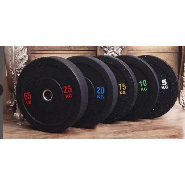 15lb 30lb 45lb Gym Rubber Weights Plates Set for Customized Logo Free Weight Training
