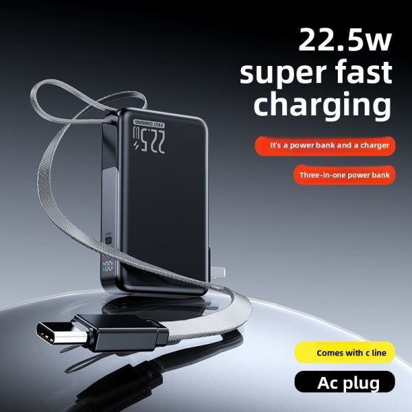 Never Run Out of Battery AC Plug Power Bank 385g / 22.5W Onput