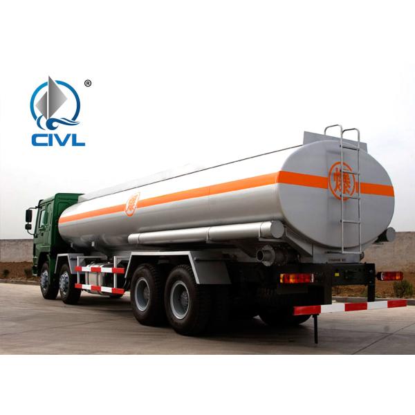 New Howo Fuel Truck 20CBM  Effective Oil Tanker Truck  For Transporting Petroleum / Chemistry Liquid