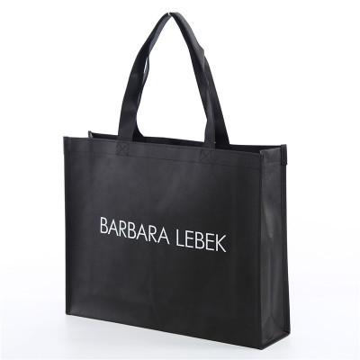 Laminated Hot Pressed Hand Non Woven Carry Bags Customized Environmental Friendly