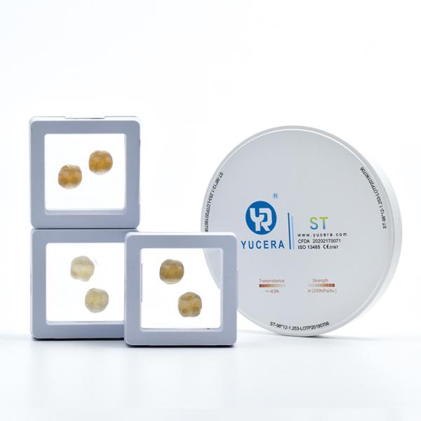 Пробел 6.05g/Cm3 Zirconia ST Yucera зубоврачебный отсутствие отжимать раздражения холодного изостатического