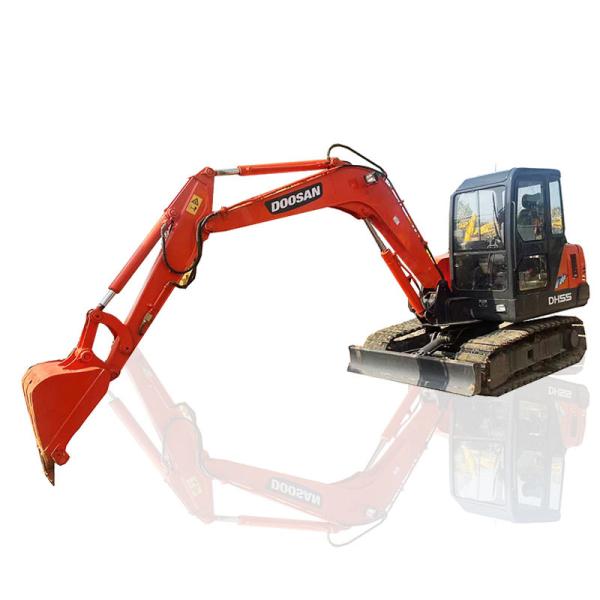 DH55 Used Doosan Excavators 36KW Rated Power 0.2m3 Bucket Capacity High Efficiency