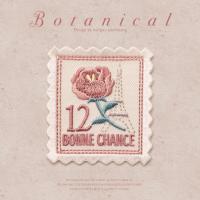 Vintage Charm Personalized Pink Rose Stamp Iron-On Clothing Patch 3D Embroidery Washable Quick Custom Designs