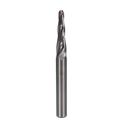 Three Flute 12.7mm Shank Dia CNC Carving Bit Carbide Spiral Upcut 3D Router Bit