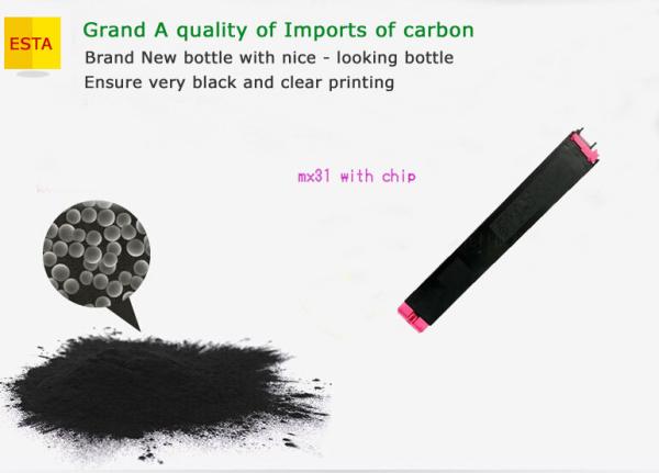Sharp Black Toner Cartridge MX -3100N and MX -2600N Copiers MX -31NTBA