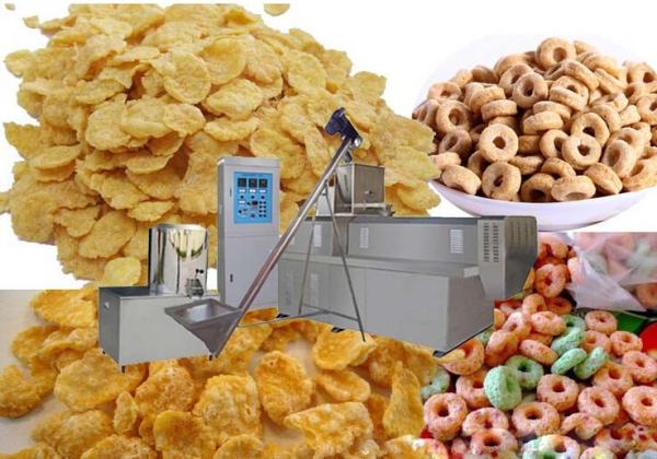 Stainless Steel Corn Flakes Making Machine , Custom Grain Processing Equipment