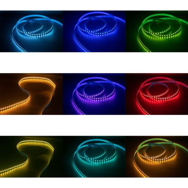 DC12V 24V LED 2835 Strip Light RGB RGBW IP20 IP65 IP68 Impermeável Com Controle de Dimming CCT Para Iluminação Interior e Externa