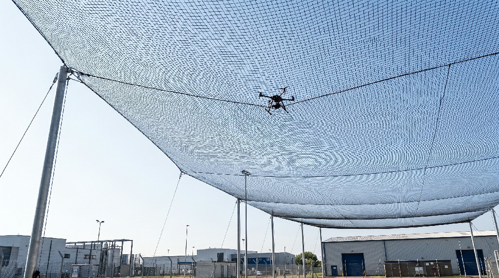 Overhead Netting System | Custom Nylon Mesh to Keep Drones Out