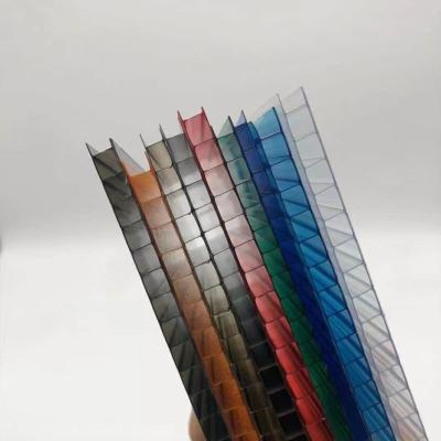 folhas plásticas protegidas uv das folhas 10mm Twinwall do telhado do policarbonato de 20mm 16mm 10mm