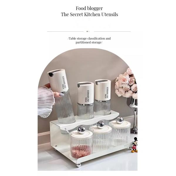 Customized Lid Spice Rack Cabinet Organizer for Space-Saving Kitchen Storage Solutions