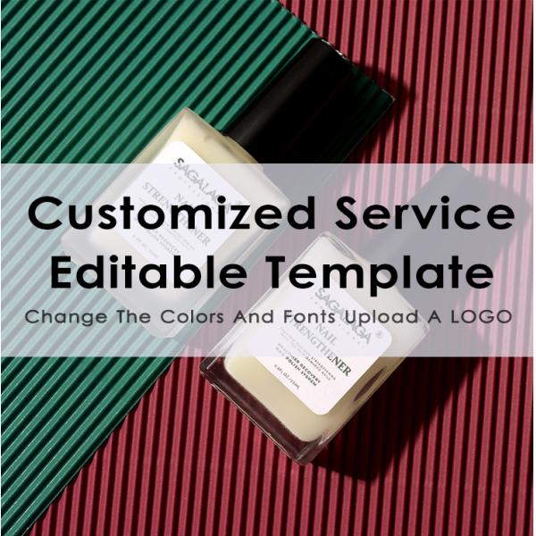 15 ml de traitement de renforcement des ongles doux blanc rose pour des ongles plus forts Croissance et durcissement AIR DRY Cure Time Logo personnalisé