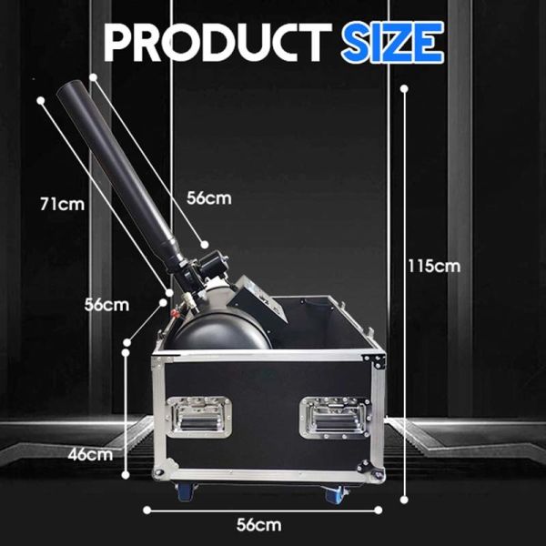100W Electric Control Confetti Cannon Sky Blaster with 12-15m  Height for Perfect Stage Effect