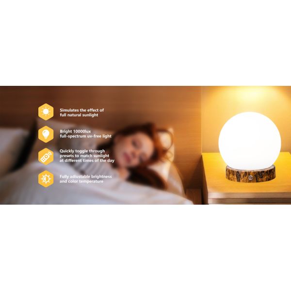 10000 Lux Mood Therapy Lamp Adjustable Brightness Sad Therapy Lamp OEM ODM