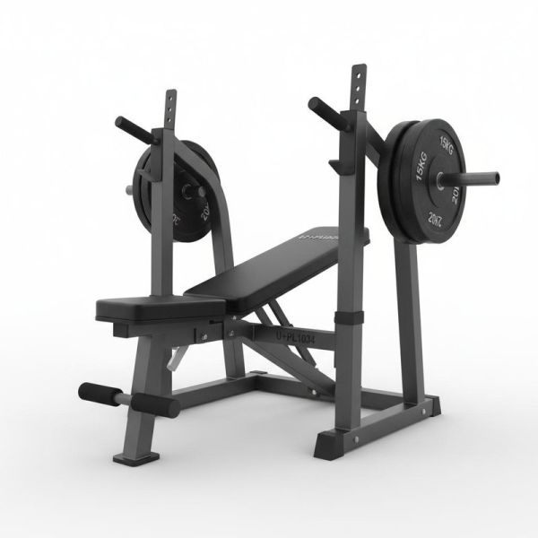Push Incline Bench Press U+PL1034 Space Saving Easy Assembly Pronated Grip Calibrated