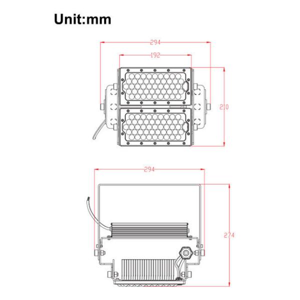 Waterproof IP65 outdoor indoor LED Flood lights 45 75 120 Degree 140lm/w 150w 21000lm