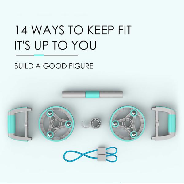 Набор ролика колеса Ab колеса тренировки стабилизированной ручки PP многофункциональный подбрюшный