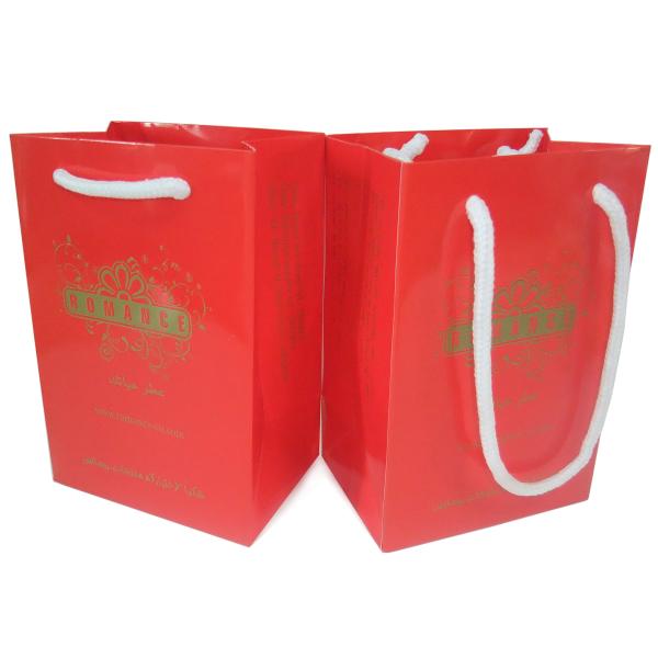 La corde de papier sensible rouge professionnelle a manipulé le service d'impression de sac de transporteur pour l'achat