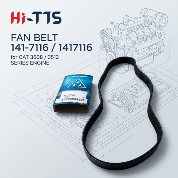 Excavator Parts 141-7116 1417116 Fan Belit for 3508 3508B 3508C 3512 3512B 3512C