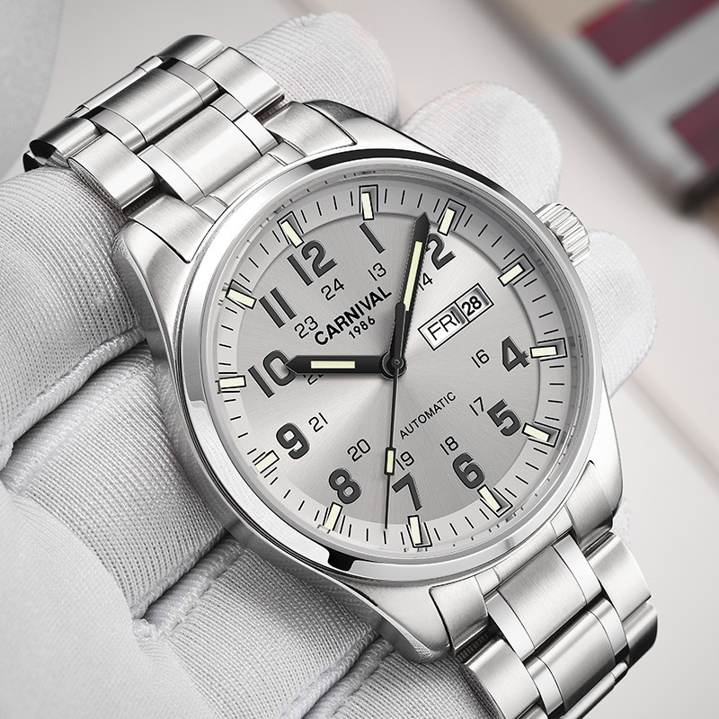 Automatic Movement Mens Luxury Wristwatches Stylish Durable And Water Resistant Ideal For Professional Business Settings